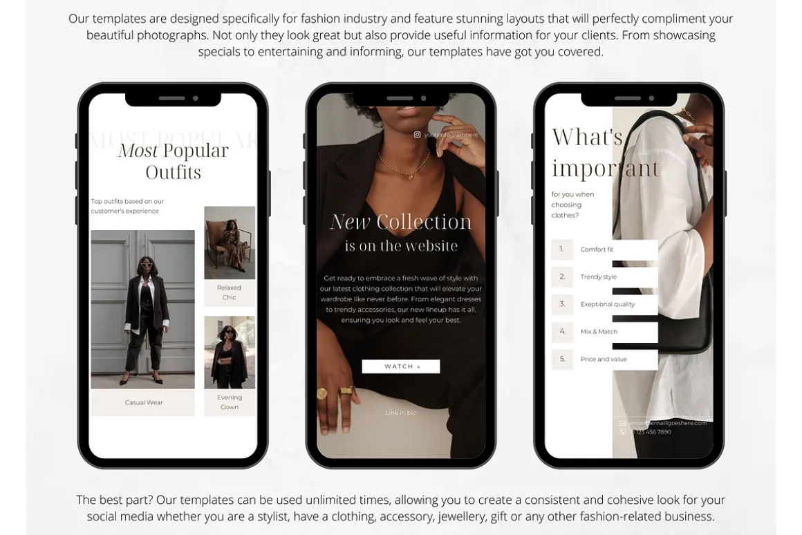65 Fashion Social Media Stories