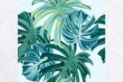 Fashion tropical pattern monstera
