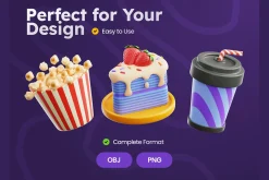 Fast Foods 3D Icons
