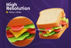 Fast Foods 3D Icons