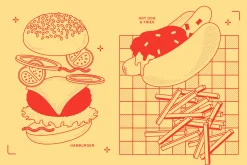 Fast Food Vector Illustration