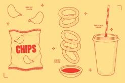 Fast Food Vector Illustration