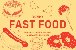 Fast Food Vector Illustration