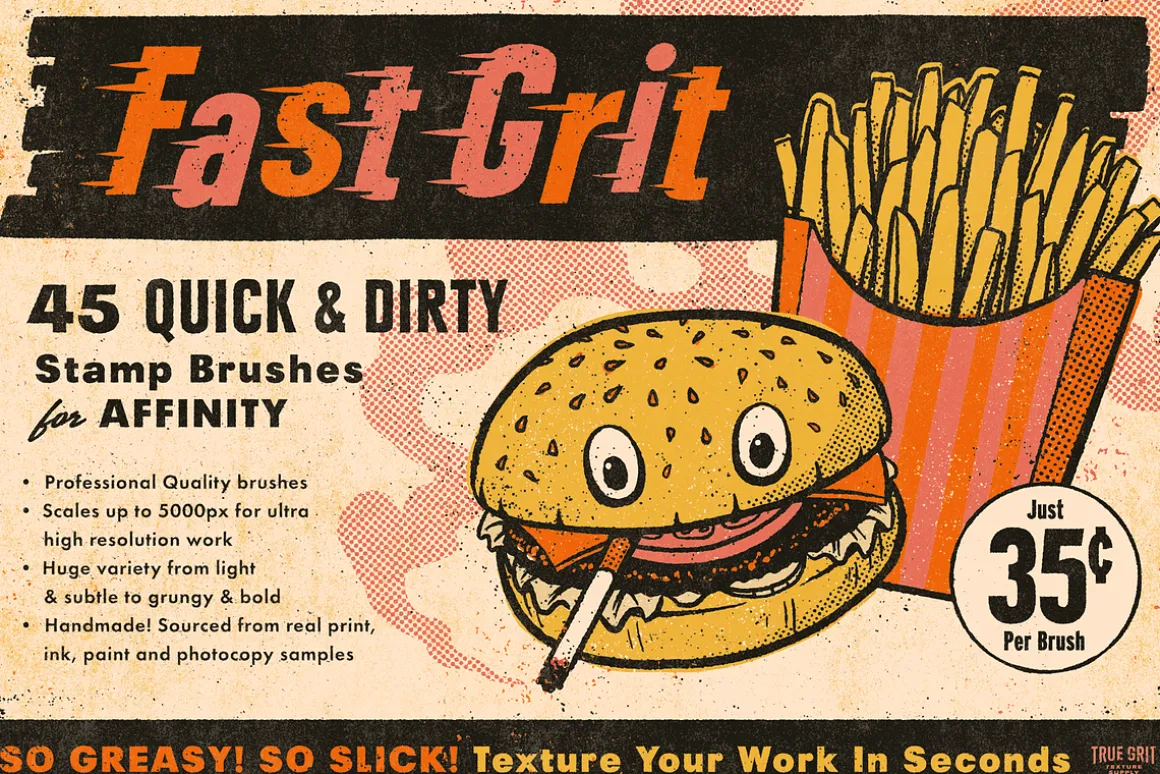 Fast Grit Brushes for Affinity