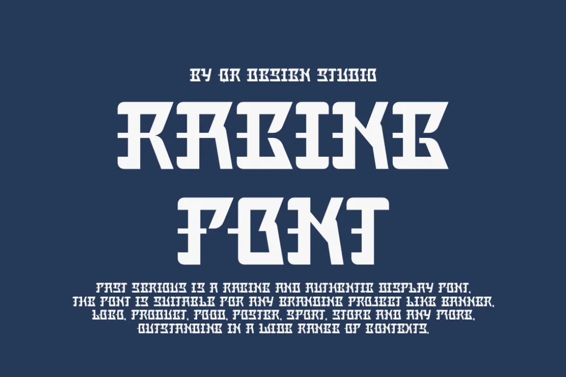 Fast Serious - Racing & Speed Font