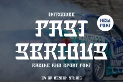 Fast Serious - Racing & Speed Font
