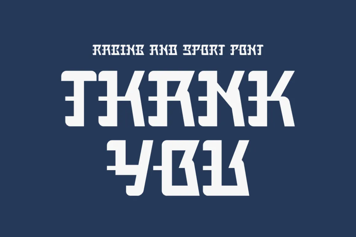 Fast Serious - Racing & Speed Font