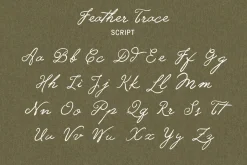 Feather Trace - Organic Font Duo