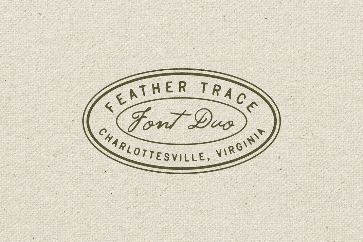 Feather Trace - Organic Font Duo