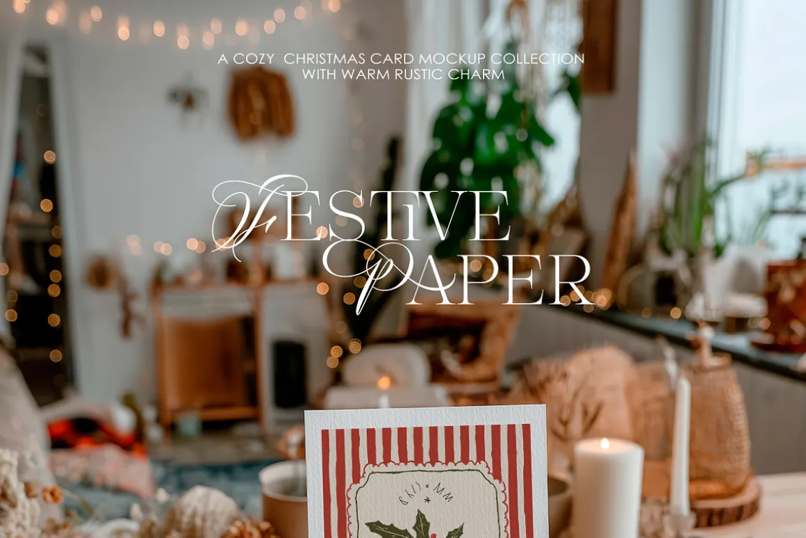 Festive Paper | Christmas Mockups