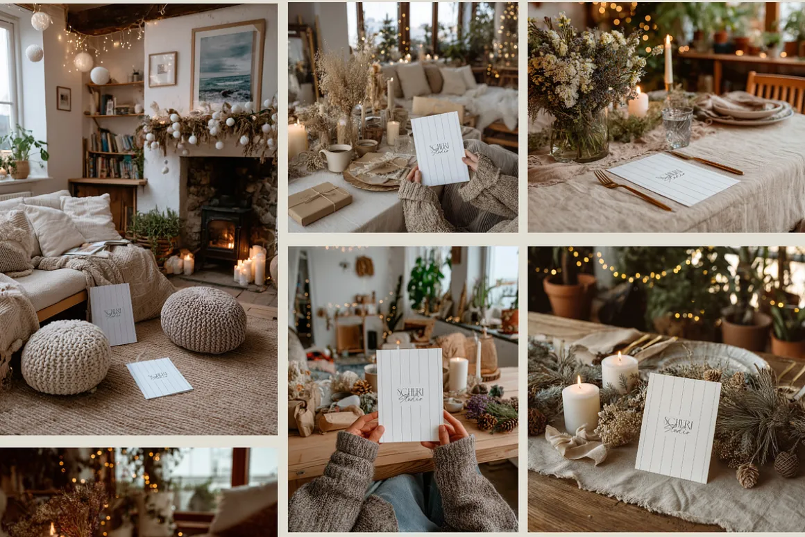 Festive Paper | Christmas Mockups