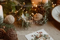 Festive Paper | Christmas Mockups
