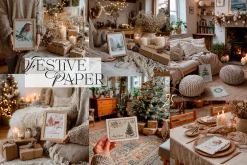 Festive Paper | Christmas Mockups
