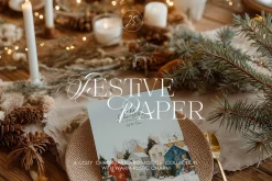 Festive Paper | Christmas Mockups
