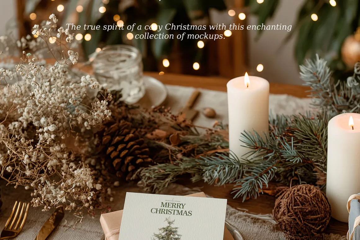 Festive Paper | Christmas Mockups