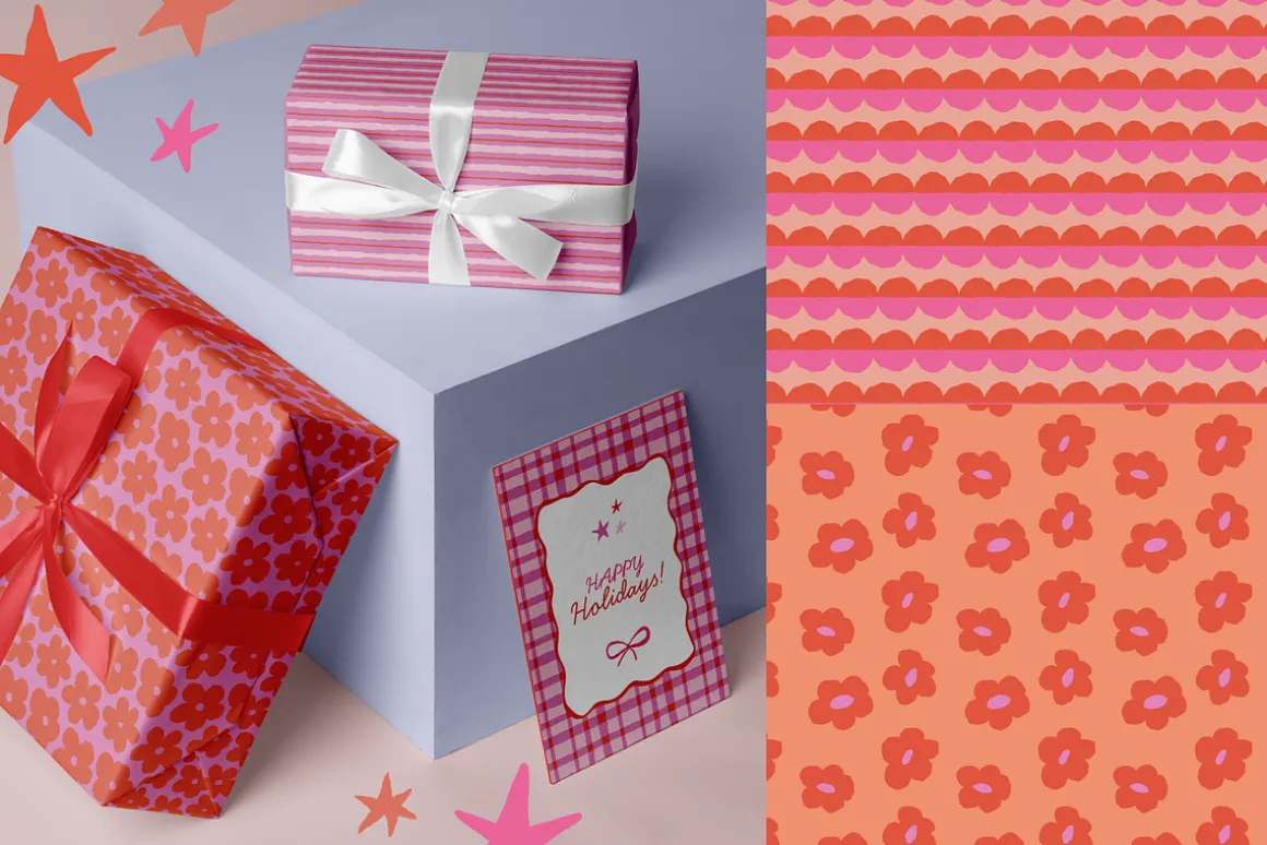 Festive Joy, patterns & illustration