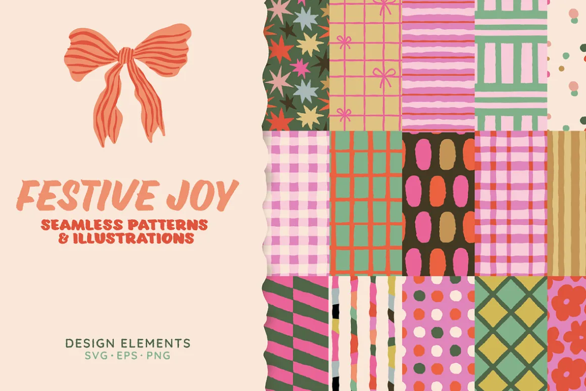 Festive Joy, patterns & illustration