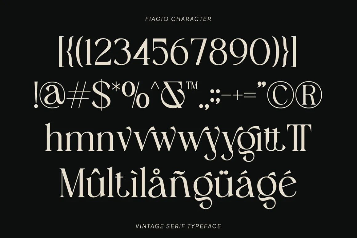Fiagio – Elegant Vintage Serif