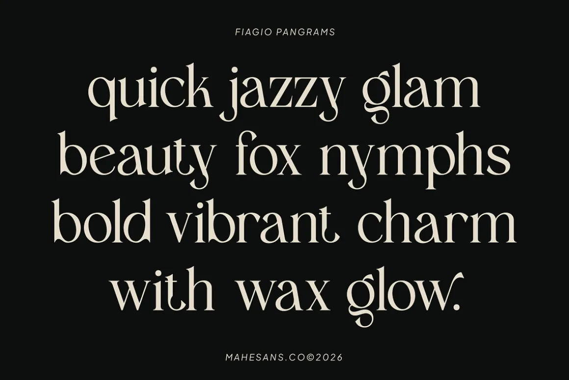 Fiagio – Elegant Vintage Serif
