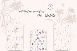 FIELD watercolor wildflowers
