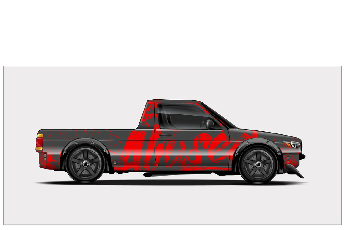 Fierce Racing Car Wrap Design