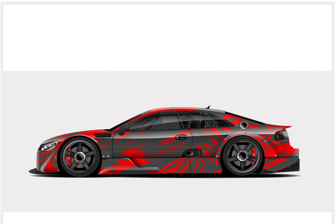 Fierce Racing Car Wrap Design