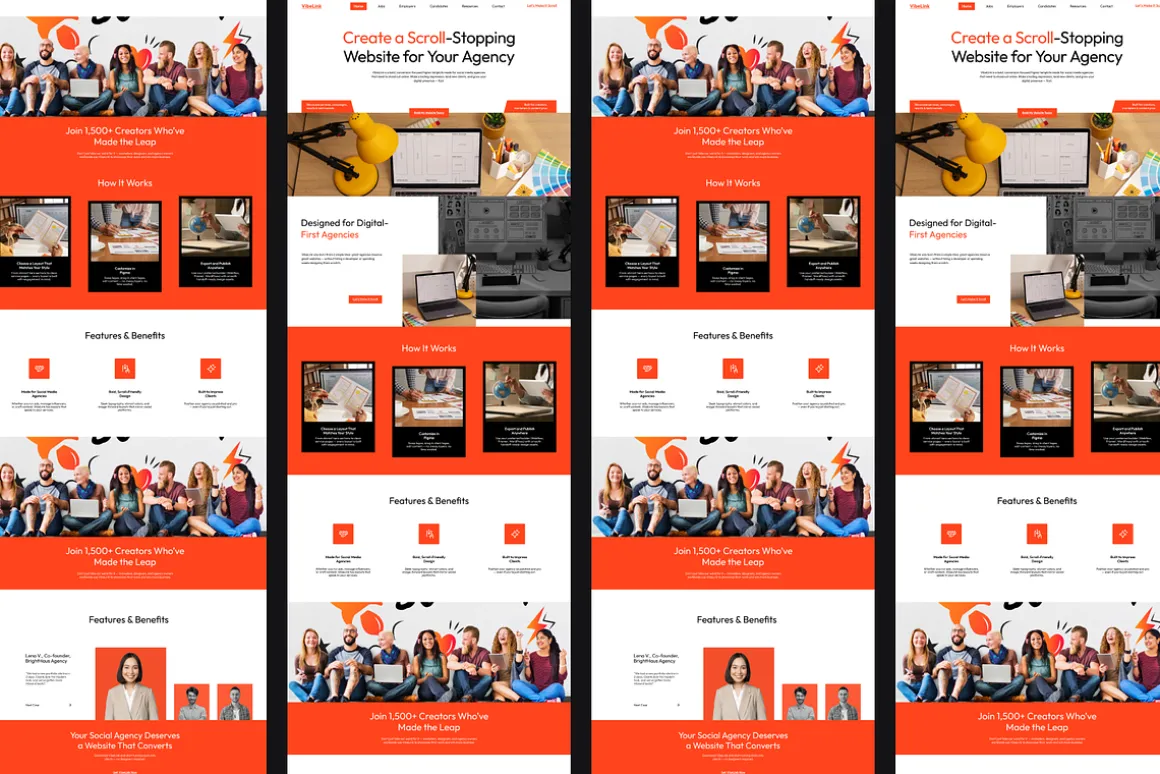 Figma Creative Agency Landing Page
