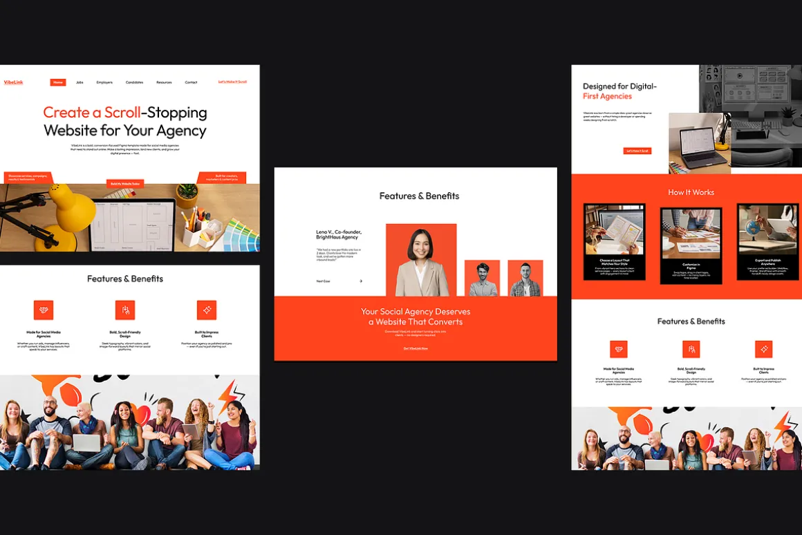 Figma Creative Agency Landing Page