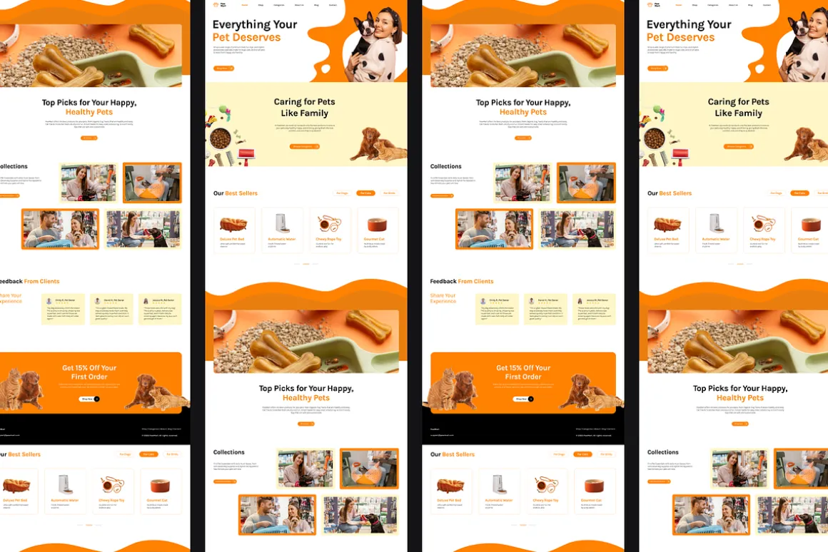Figma Pet Shop Landing Page