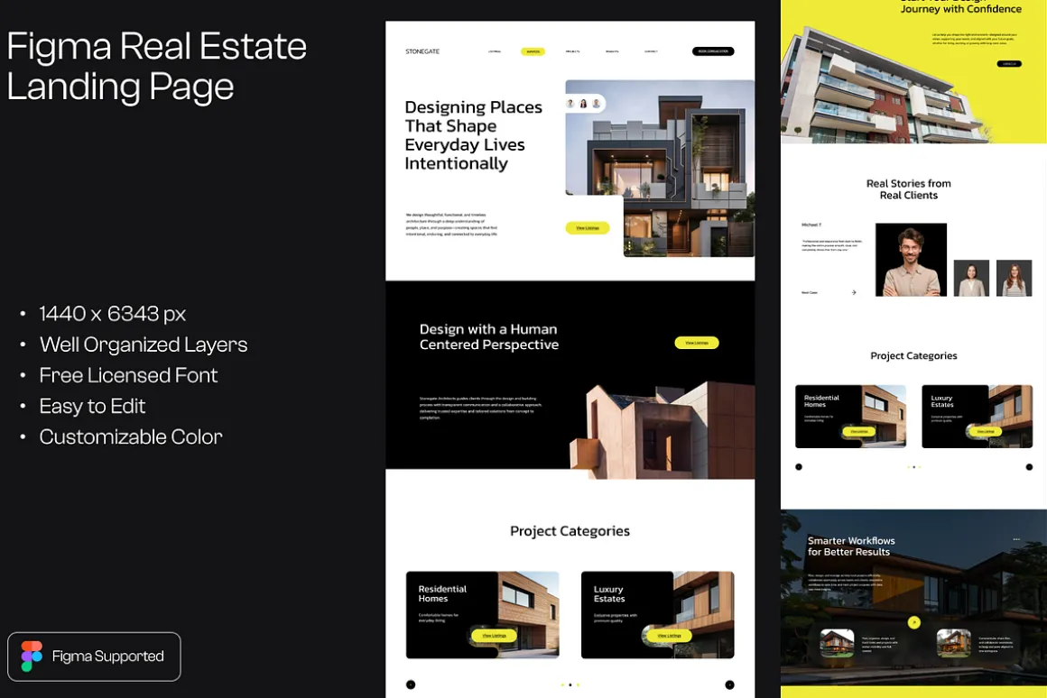 Figma Real Estate Landing Page