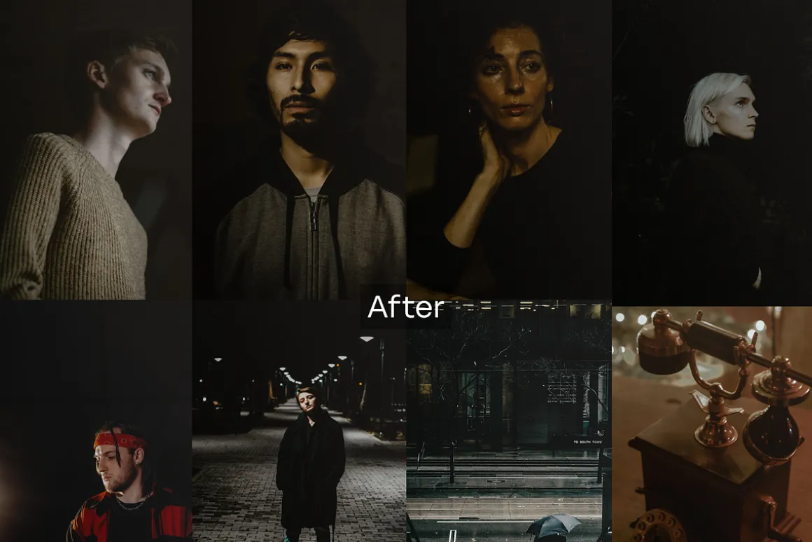 10 Film Noir Lightroom Presets
