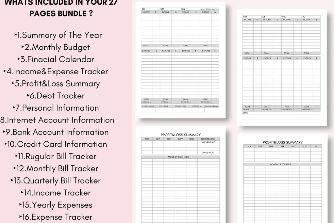 Finance Planner, Budget Planner