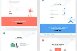 Financial Website PSD, Sketch, XD