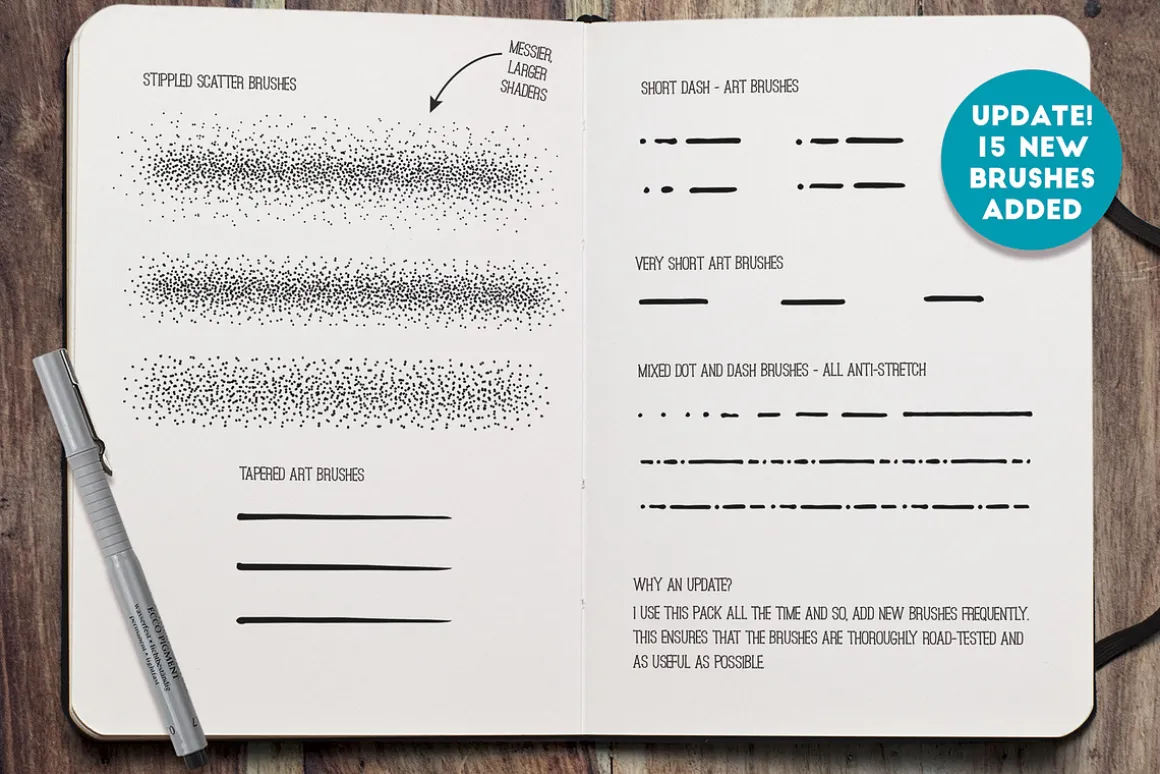 Fine Liner Brushes & Patterns