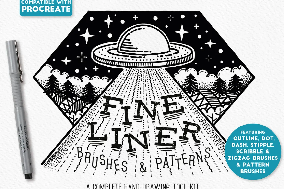 Fine Liner Brushes & Patterns