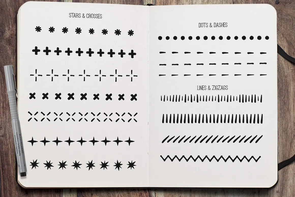 Fine Liner Brushes & Patterns