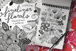Fineliner Florals Graphic Collection