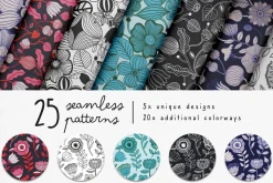 Fineliner Florals Graphic Collection