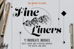 FineLiner Ink Procreate Brushes