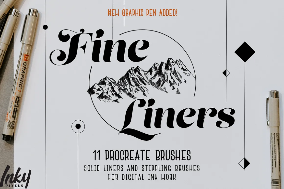 FineLiner Ink Procreate Brushes