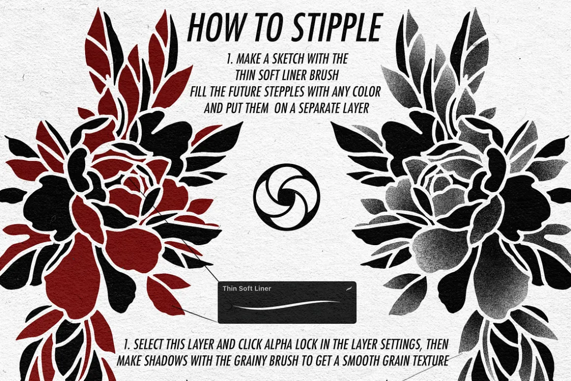 Fine Line & Stipple Brushes