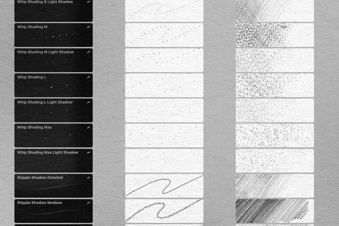 Fine Line & Stipple Brushes