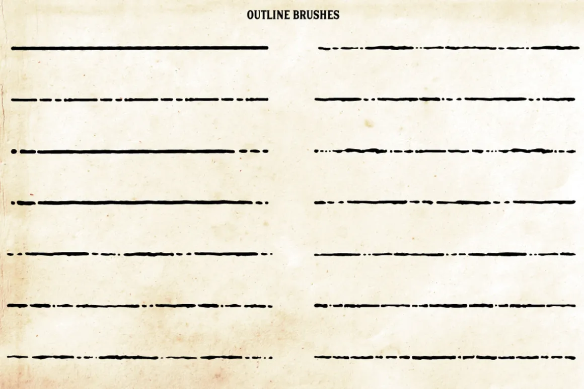 Finest Vintage - Illustrator Brushes