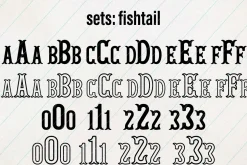 Fishtail Monogram font