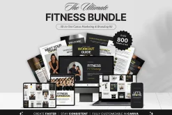 Fitness Coach Canva Template Bundle