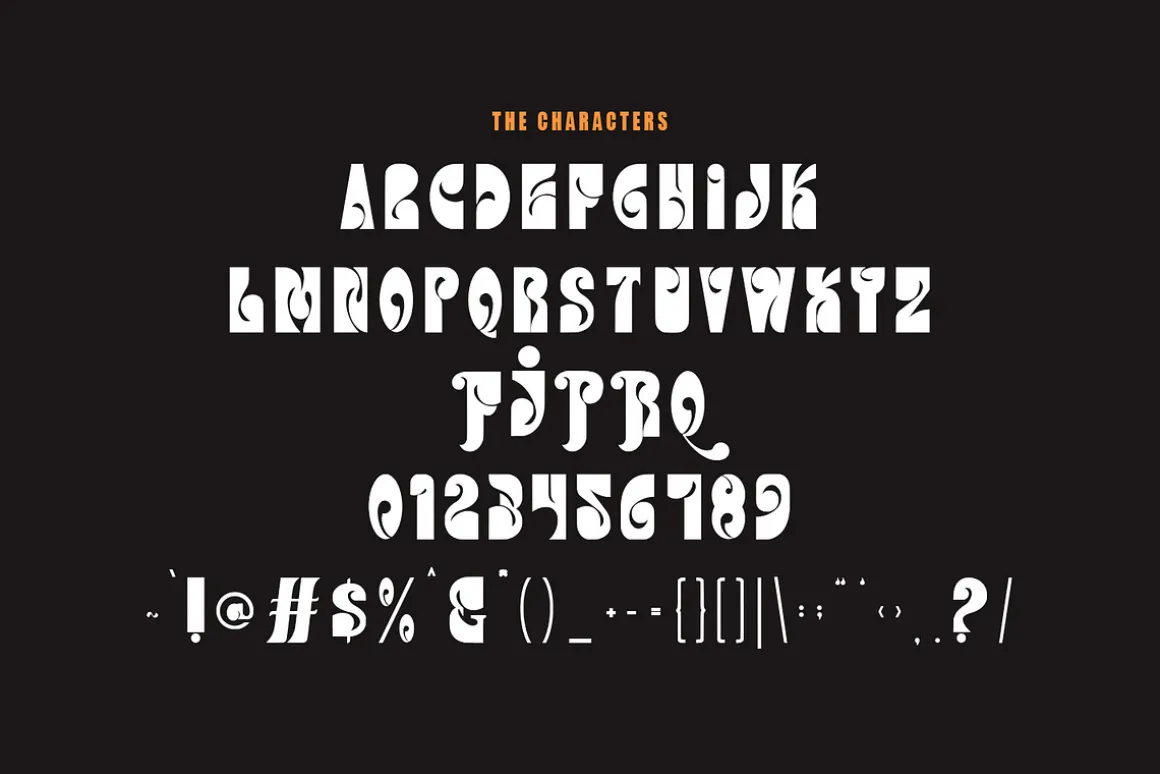 Flanatta Psychedelic Display Font