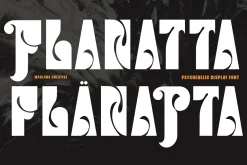 Flanatta Psychedelic Display Font