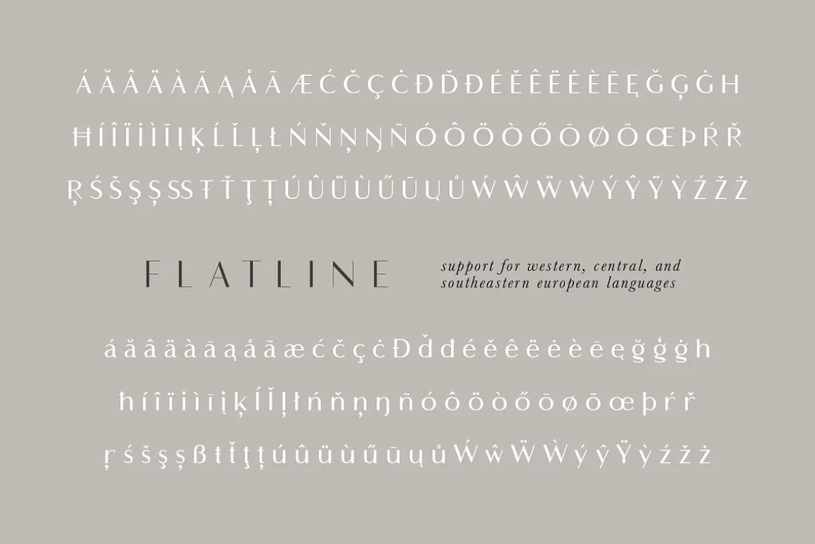 Flatline Sans Complete - 16 fonts