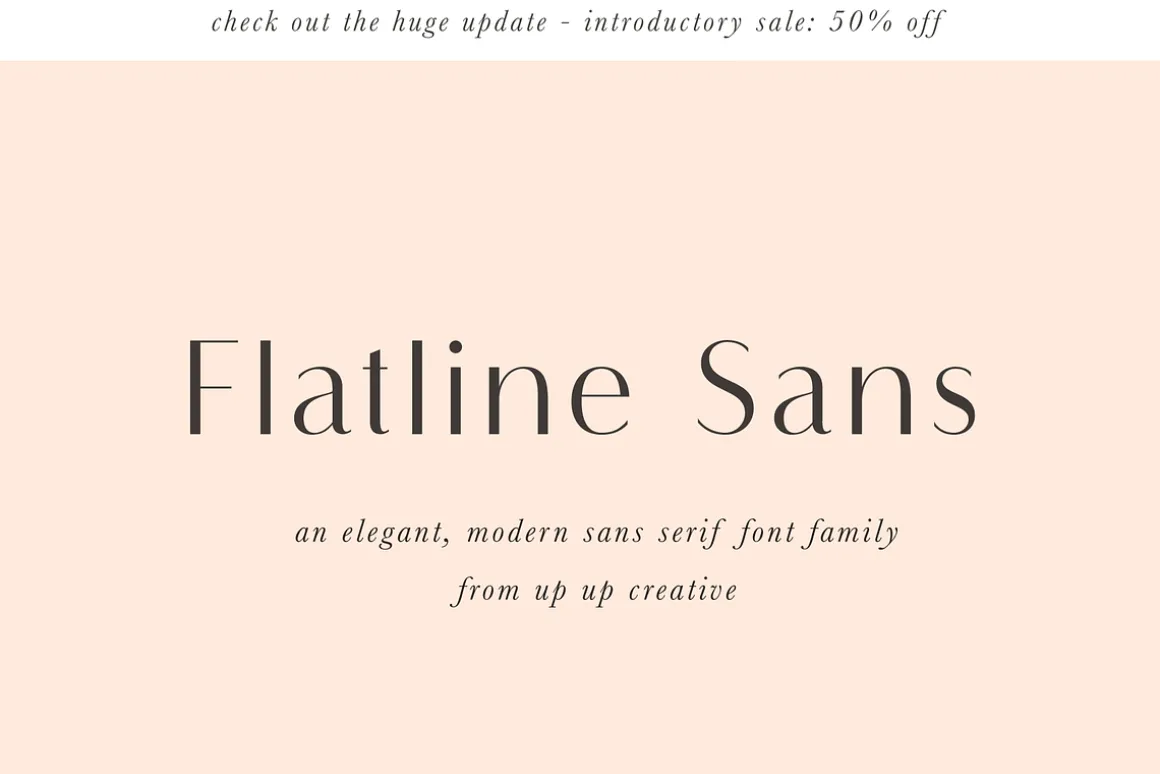 Flatline Sans Complete - 16 fonts
