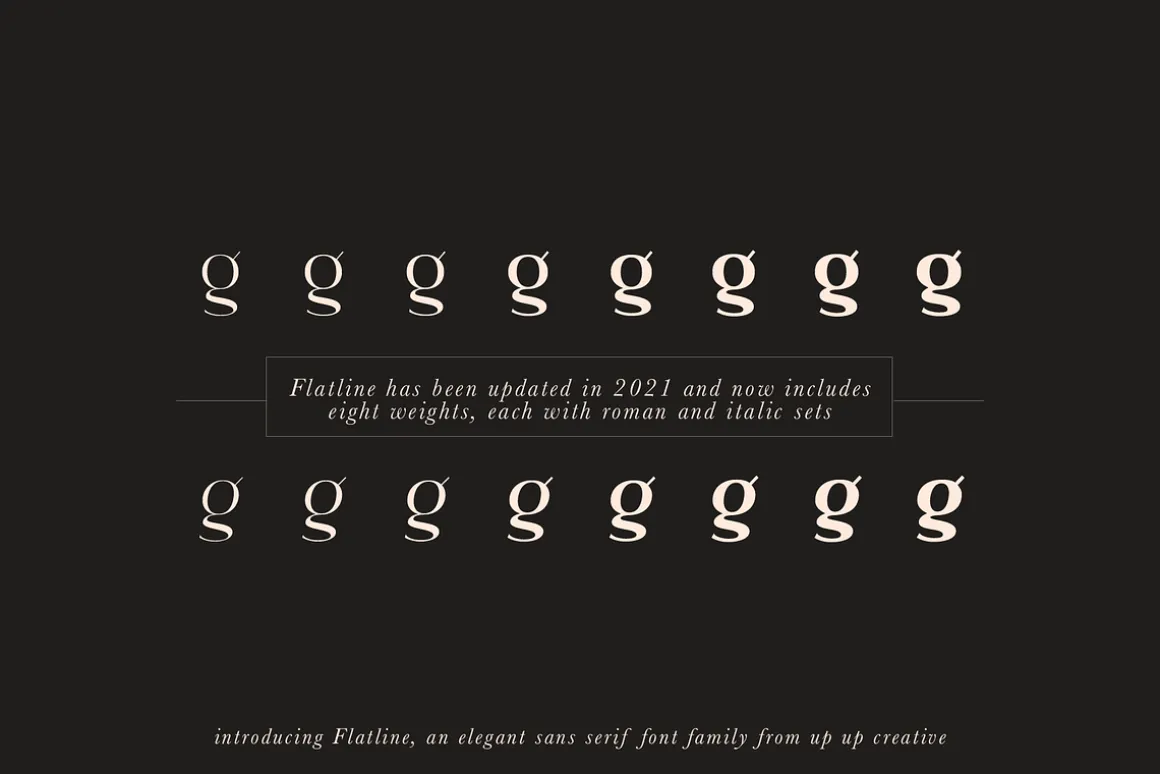 Flatline Sans Complete - 16 fonts